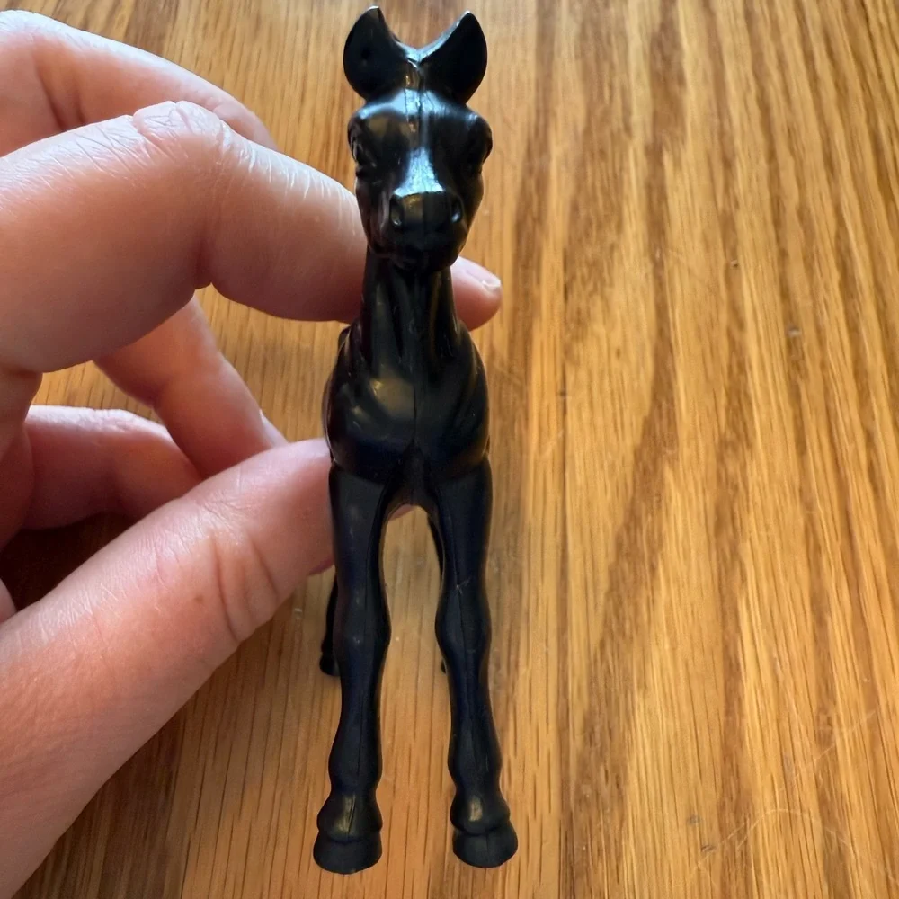 Set of 2 Vintage Black Foals